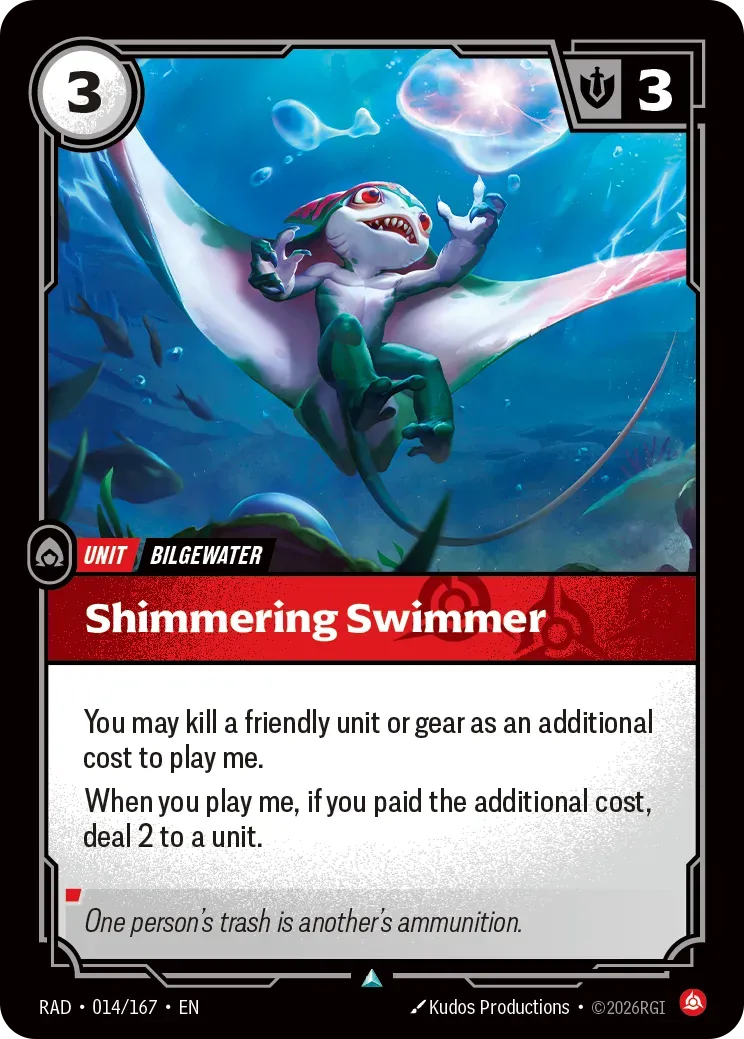 Shimmering Swimmer Riftbound card (OPP-014/167)