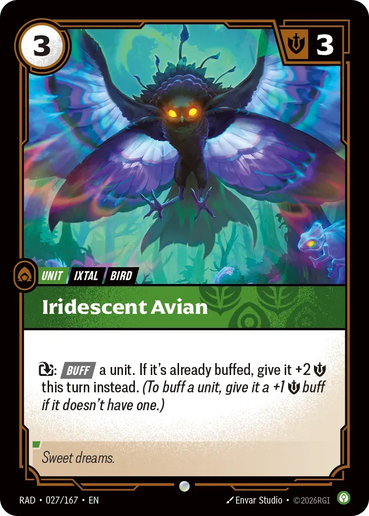 Iridescent Avian Riftbound card (OPP-027/167)