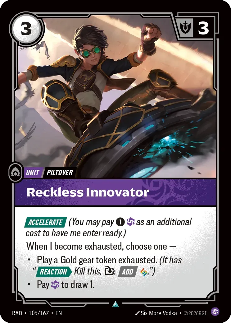 Reckless Innovator OPP · OPP-105-167