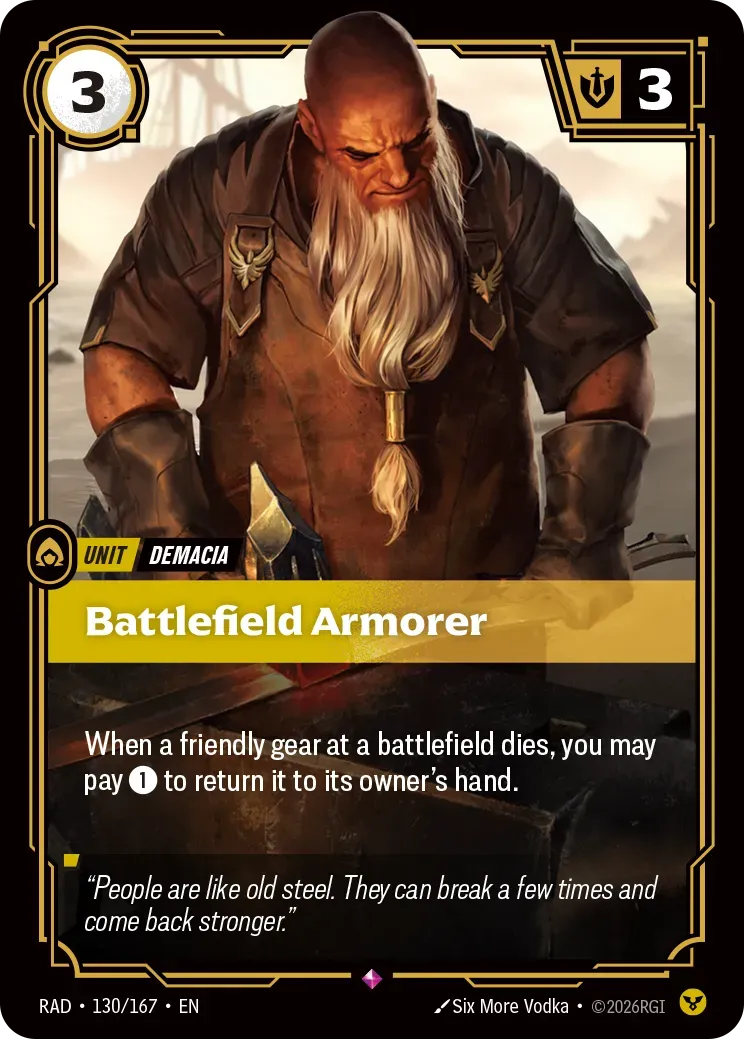 Battlefield Armorer Riftbound card (OPP-130/167)