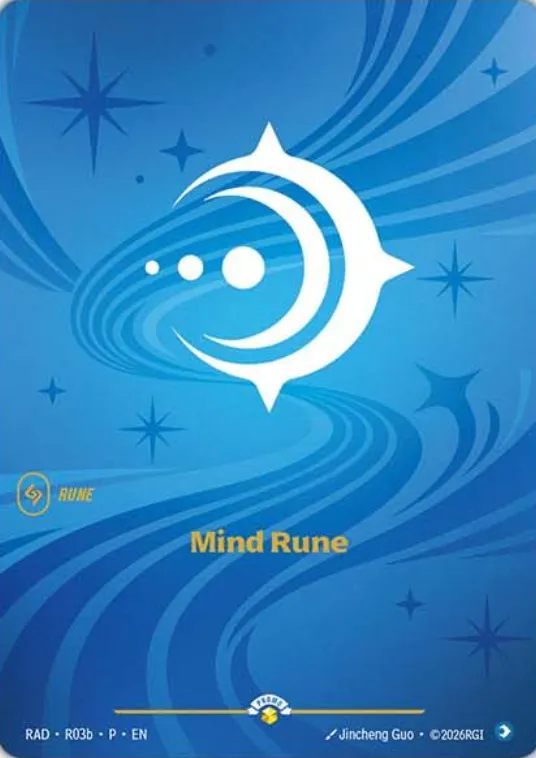 Mind Rune Riftbound card (RAD-003)